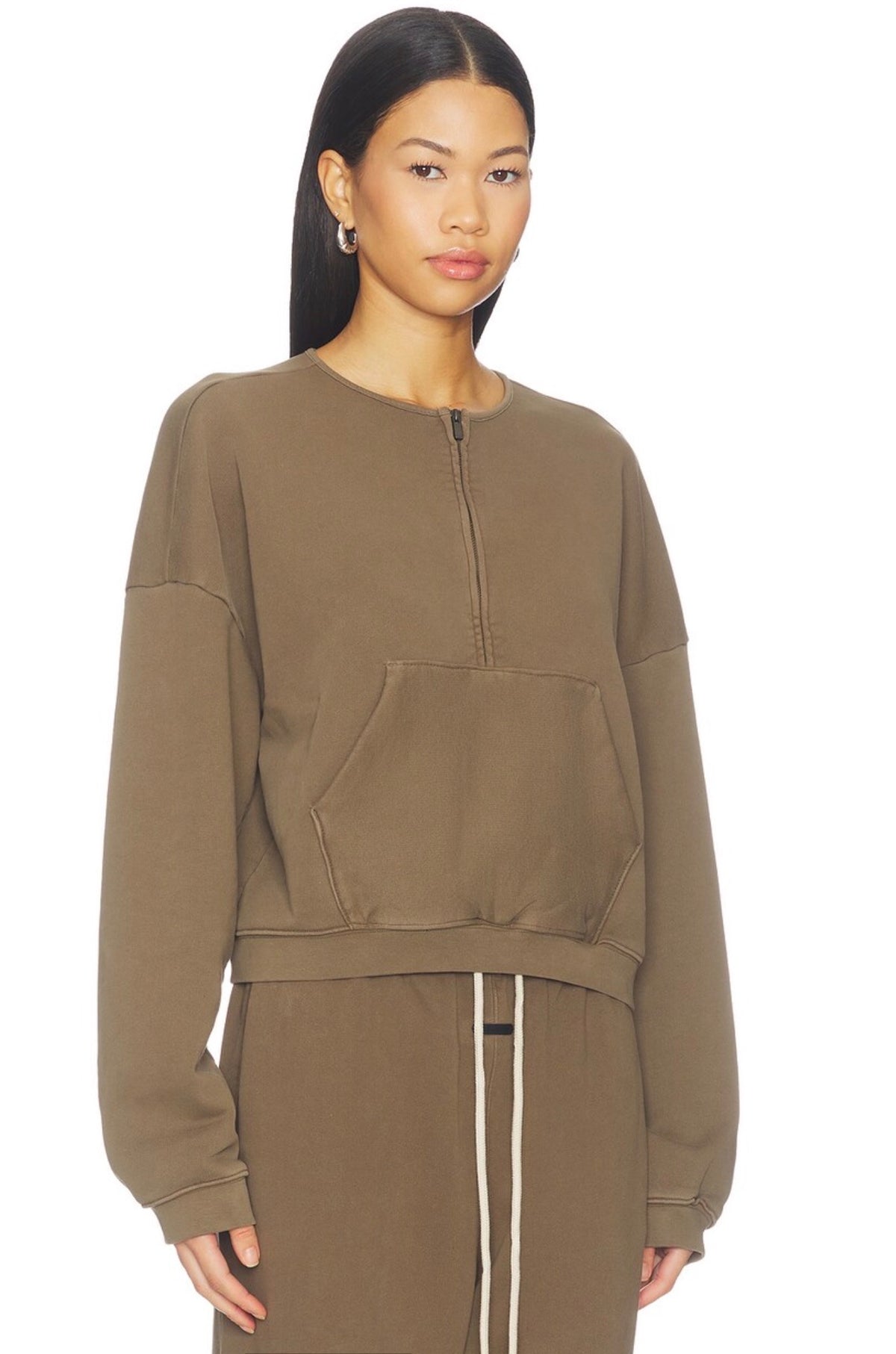 Relaxed Half Zip Sweater / Mujer