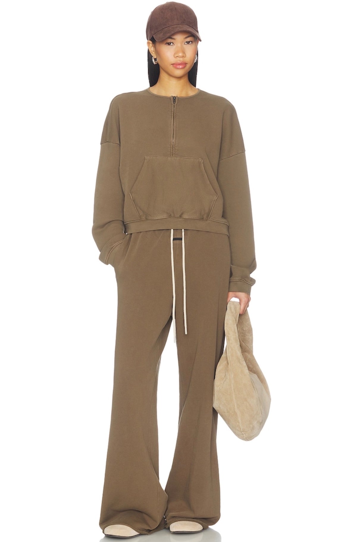 Relaxed Half Zip Sweater / Mujer