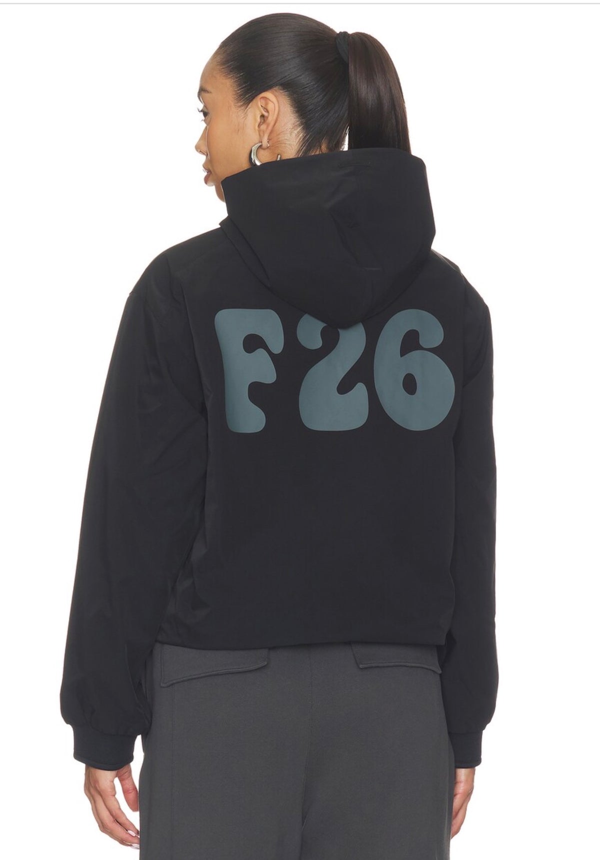 Full Zip Hooded Anorak Jacket/ Mujer