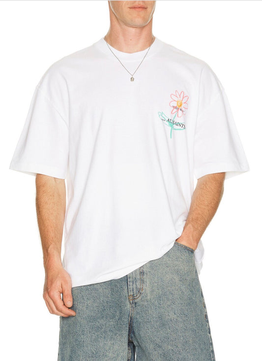 Lofty Short Sleeve Crew in Optic White