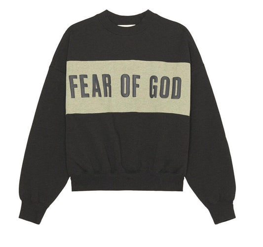 Cropped Relaxed Panelled Sweatshirt / Hombre