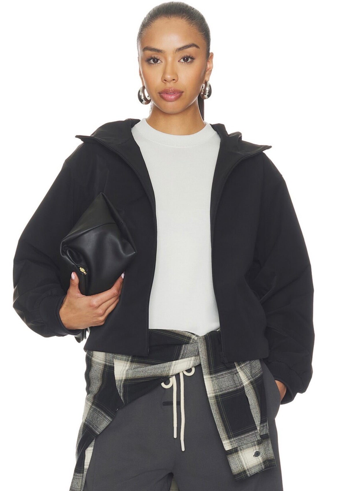 Full Zip Hooded Anorak Jacket/ Mujer