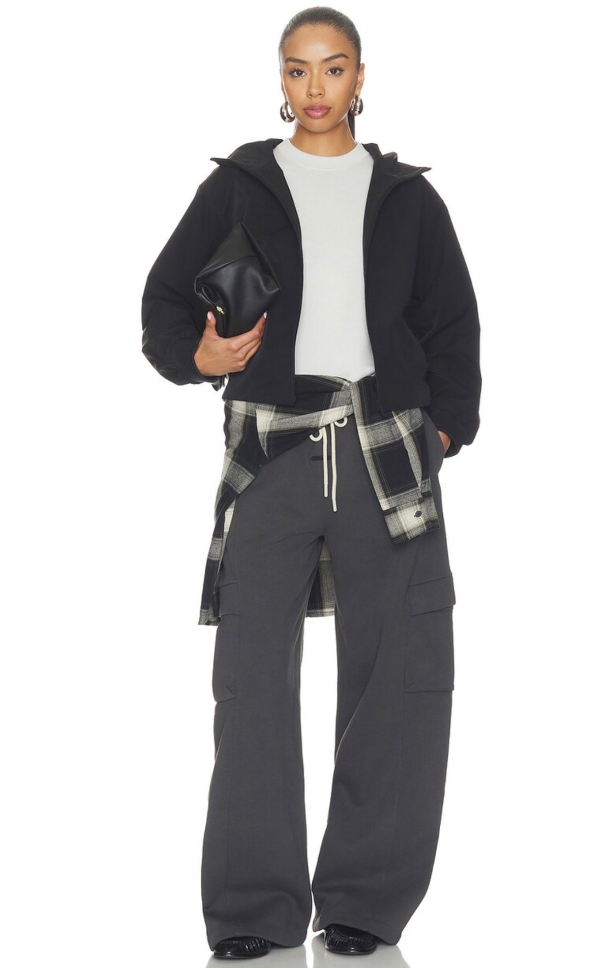 Full Zip Hooded Anorak Jacket/ Mujer