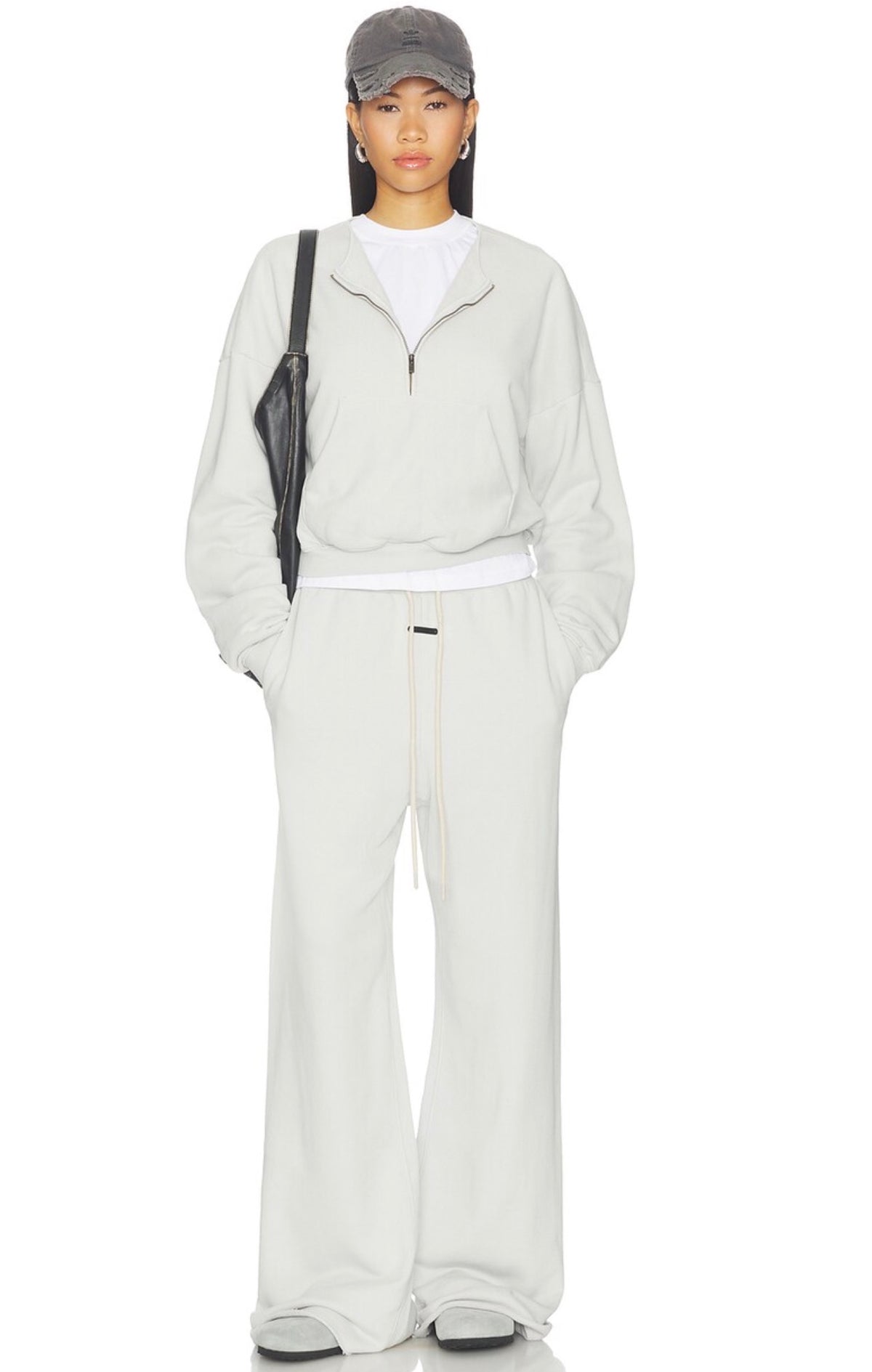 Relaxed Half Zip Sweater / Mujer