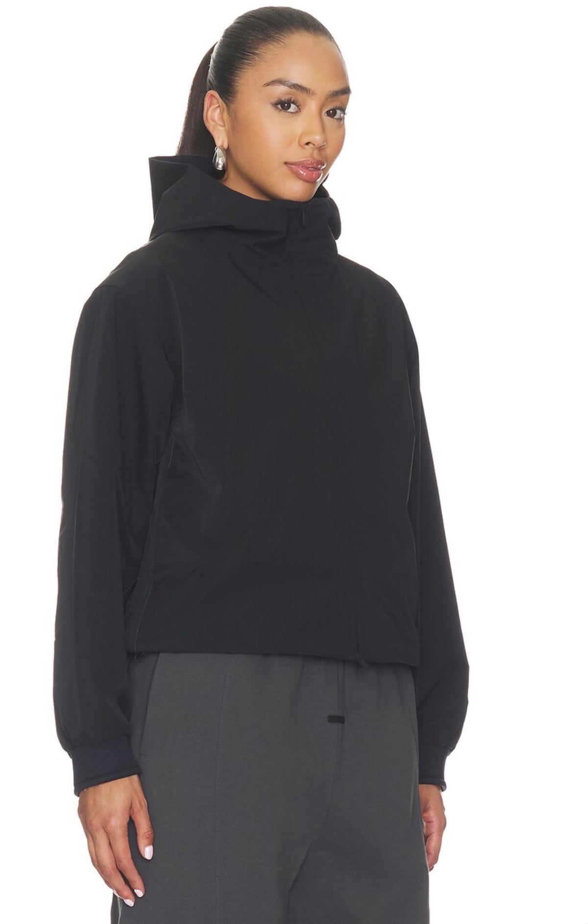 Full Zip Hooded Anorak Jacket/ Mujer
